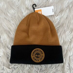 {Timberland} Cuffed Ribbed Beanie Hat - Youth One Size - NWT